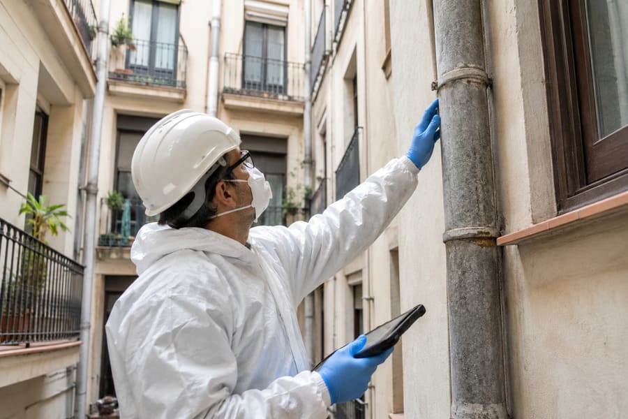 Inspección de bajantes de fibrocemento